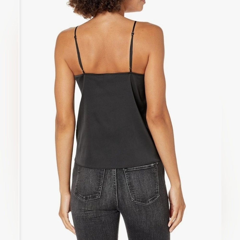 🍁NWT The Drop Women's Natalie V-Neck Lace-Trimmed Camisole Tank Top, Size XL - Picture 2 of 9